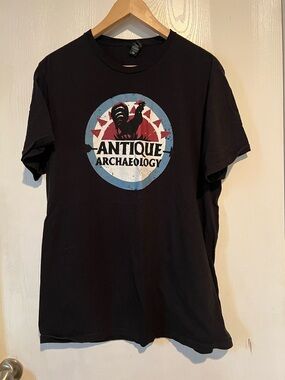 Antique Archeology T Shirt Black American Pickers Short Sleeve TV Show Dealer XL